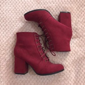 🎀 Burgundy Boots 🎀